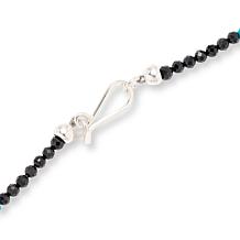Jay King Black Spinel and Baja Turquoise 36" Necklace
