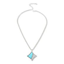 Jay King Campitos Turquoise Swirl-Design Pendant with Chain