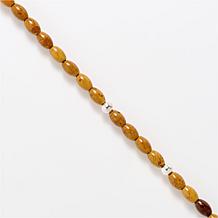 Jay King Chilean Turquoise and Jarosite Pendant with Beaded Necklace