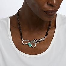 Jay King Gallery Collection Alicia Turquoise and Smoky Quartz Necklace