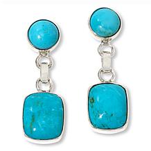 Jay King Gallery Collection Kingman Turquoise Drop Earrings
