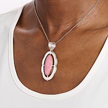 Jay King Gallery Collection Rhodochrosite Sterling Silver Pendant