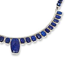 Jay King Gallery Collection Sterling Silver Dark Blue Lapis Necklace