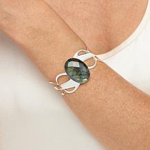 Jay King Gallery Collection Sterling Silver Labradorite Cuff Bracelet