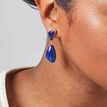 Jay King Gallery Collection Sterling Silver Lapis Drop Earrings