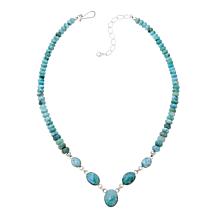 Jay King Gallery Collection Sterling Silver Larimar 18" Necklace