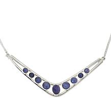 Jay King Gallery Collection Sterling Silver Tanzanite Chain Necklace