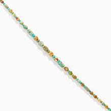 Jay King Gold Matrix Turquoise Necklace, Sterling