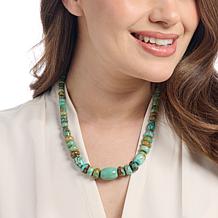 Jay King Golden Dragon Mountain Turquoise Bead Necklace