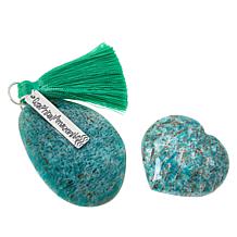 Jay King Graphical Amazonite 2-Stone Specimen Set