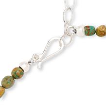 Jay King Heavenly Well Turquoise Beaded Sterling Silver Necklace