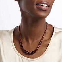 Jay King Hessonite Garnet 18" Beaded Necklace