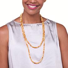 Jay King Honey Butterscotch Chalcedony Quartz 60" Necklace