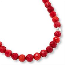 Jay King Indonesian Red Bamboo Coral Bead 36-1/4" Necklace