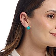Jay King Kingman Turquoise Doublet Sterling Silver Earrings