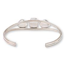 Jay King Kingman Turquoise Sterling Silver Three-Stone Cuff Bracelet