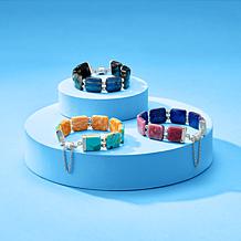 Jay King Lapis & Baroque Rose Bracelet