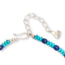 Jay King Lapis and Heavenly Well Lake Turquoise Bead 18" Necklace