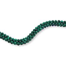 Jay King Malachite and Lapis Woven Bead 18-1/2" Necklace