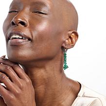 Jay King Malachite Faceted Beaded Drop Earrings