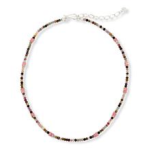 Jay King Multi-Colored Tourmaline & Rhodochrosite Beaded 18" Necklace