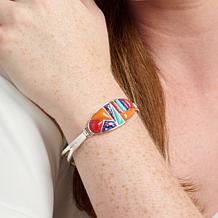 Jay King Multi Stone Sterling Silver Cuff Bracelet