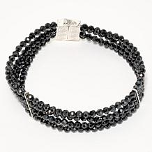 Jay King Multi-Strand Black Spinel Bead Magnetic Bracelet