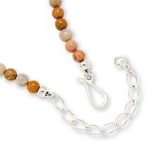 Jay King Multicolor Fossilized Coral Sterling Silver 18-1/4" Necklace