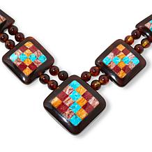 Jay King Multicolor Multigemstone Inlay 18" Necklace