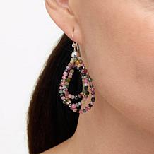 Jay King Multicolor Tourmaline Bead Drop Earrings
