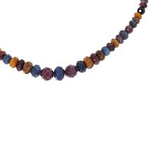 Jay King Multicolored Sapphire Graduated Bead Necklace