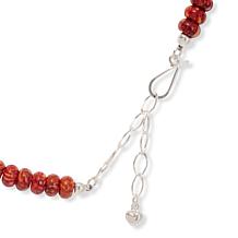 Jay King Multicolored Spiny Oyster Shell Pendant with Bead Necklace 