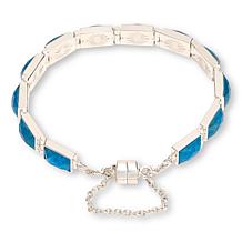 Jay King Neon Blue Apatite Bracelet with Magnetic Clasp