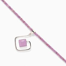Jay King Phosphosiderite Pendant with Beaded Necklace, Sterling