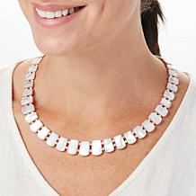 Jay King Pink Rhodochrosite and Mother-of-Pearl Reversible Necklace
