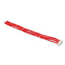Jay King Red Sea Bamboo Coral Magnetic 6-3/4" Bracelet