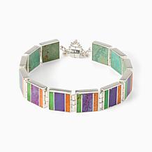 Jay King Reversible Multi Stone Magnetic Link Bracelet