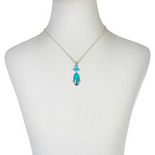 Jay King Sleeping Beauty and Kingman Turquoise Pendant with Chain