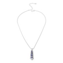 Jay King Sterling Silver 4-Stone Tanzanite Pendant with 18" Chain