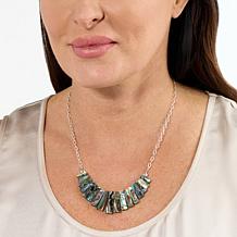 Jay King Sterling Silver Abalone Shell 18" Chain Necklace