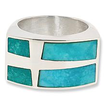 Jay King Sterling Silver Alicia Turquoise Inlay Ring