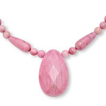 Jay King Sterling Silver Argentinian Rhodonite Necklace