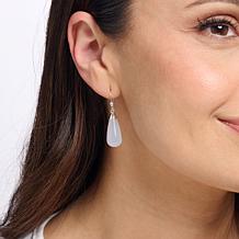 Jay King Sterling Silver Blue Chalcedony Teardrop Earrings