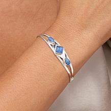 Jay King Sterling Silver Blue Kyanite Cuff Bracelet