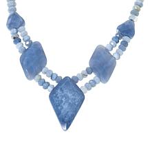 Jay King Sterling Silver Blue Opal Necklace