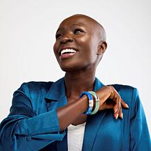 Jay King Sterling Silver Brazilian Green Quartz Hinged Bangle Bracelet