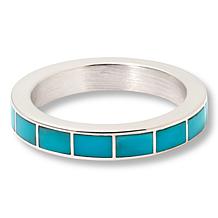 Jay King Sterling Silver Campitos Turquoise Inlay Ring