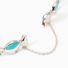 Jay King Sterling Silver Campitos Turquoise Magnetic Bracelet