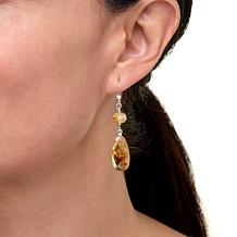 Jay King Sterling Silver Citrine Drop Earrings