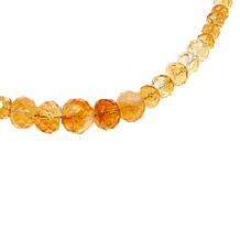 Jay King Sterling Silver Citrine Graduated Bead Necklace